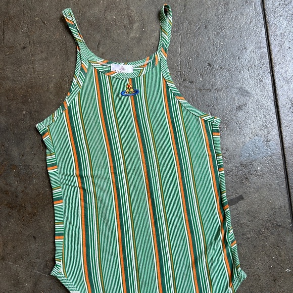 Vivienne Westwood SUPER Vintage Cute Y2k Plaid top w/ Embroidered Orb - Picture 1 of 10
